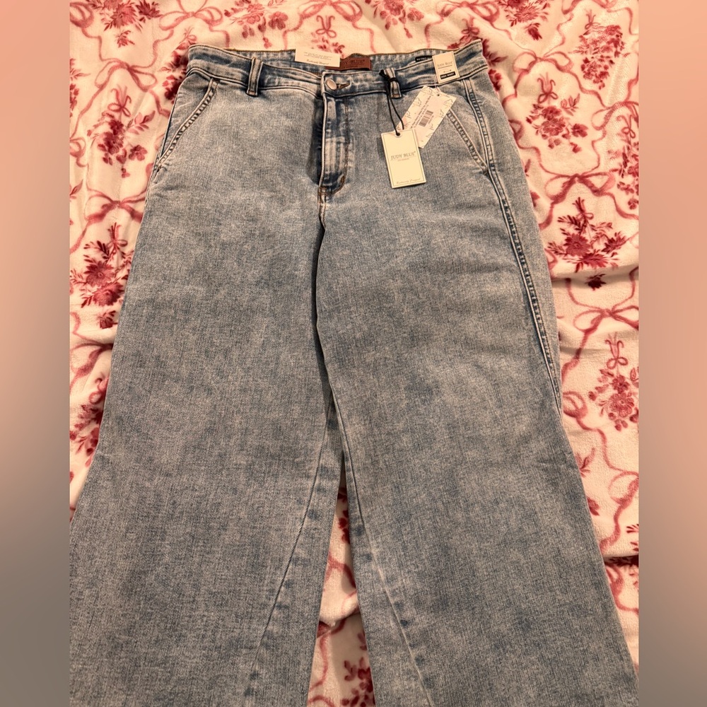 Judy Blue Light Wash Retro Flare Jeans